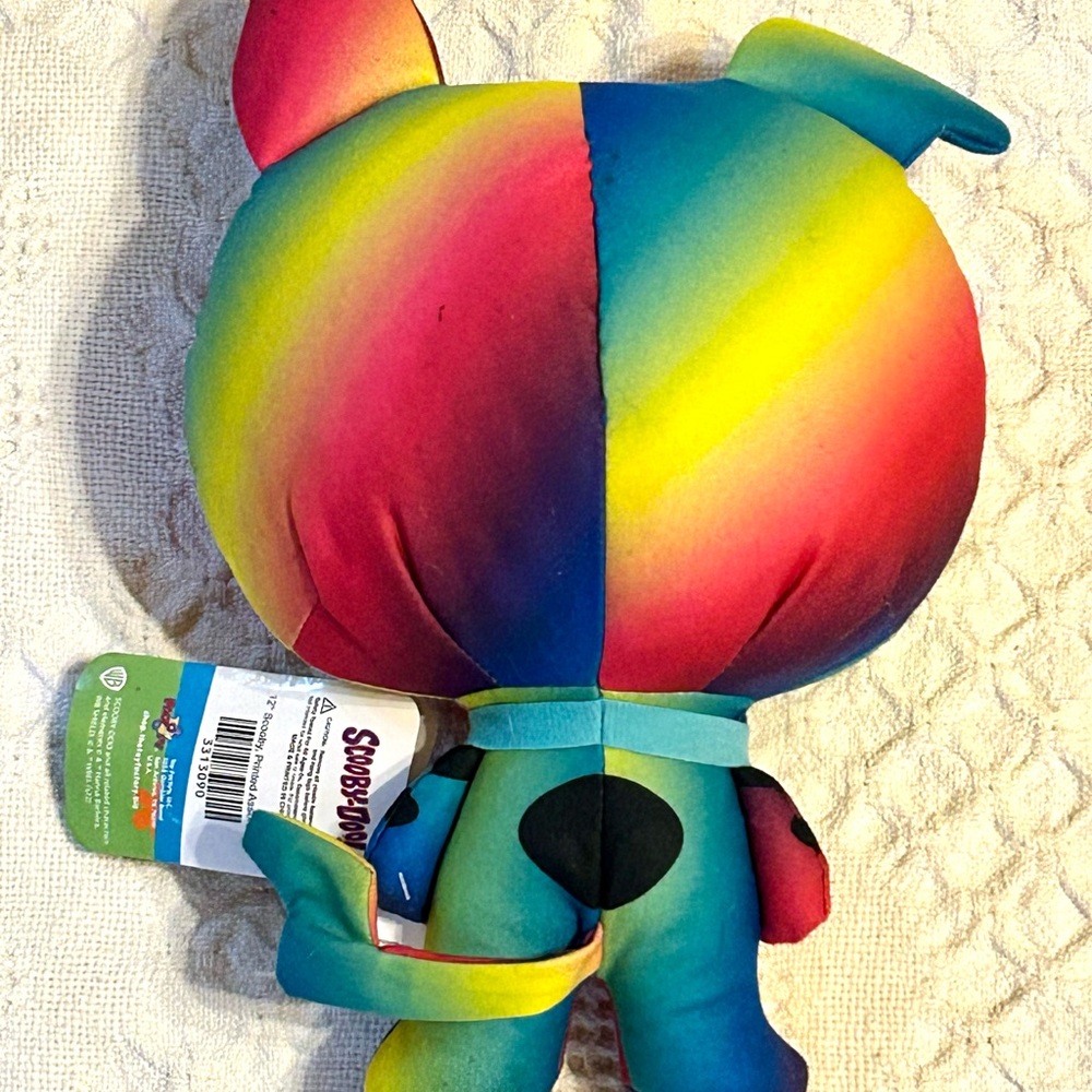 Scooby Doo - Rainbow Chibi Plush 7 Inches Tall by Toy Factory NWT - Picture 4 of 12